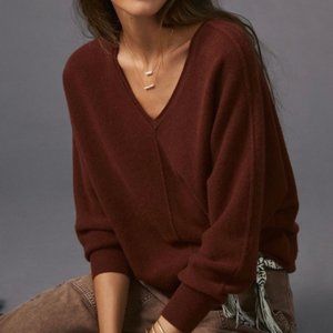 Red/Rust Cashmere Sweater, Pilcro